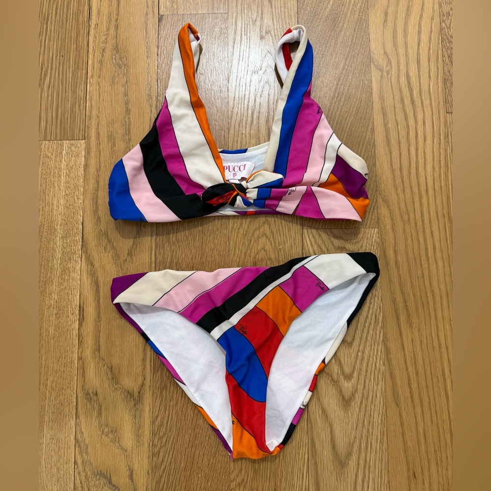 Pucci girls swimsuit bikini 100% authentic size 10